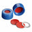 DWK Wheaton ScrewTin Cap with PTFE / Silicone / PTFE Septa - CAP, SCREW, BLUE, PTFE / SIL / PTFE SEP, 9MM - 09-0040BT