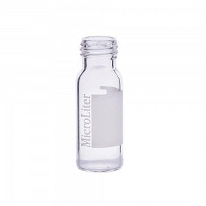 DWK Wheaton 9 mm Clear Glass Vials - VIAL, GLS, CLEAR, SCRW, 9MM, W/PATCH, 12X32MM - 09-1200