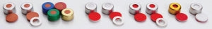 DWK Wheaton AlumiTin Seal with Burnt Red Silicone Septa - SEAL, ALUMITIN, TEFZ / SILICONE SEPTA, 11MM - 11-0022AT