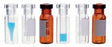 DWK Wheaton 11 mm Clear Glass Crimp Seal Vials with Inserts - VIAL, GLS, CLEAR, W/350UL INSERT, CRIMP, 11MM - 11-1000-101
