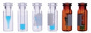 DWK Wheaton 11mm Clear Glass Snap Cap Vials W/Inserts - VIAL, GLS, CLEAR, SNAP, 11MM, W/350UL INS, 2ML - 11-5000-101