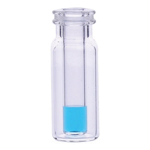 DWK Wheaton 11mm Clear Glass Snap Cap Vials W/Inserts - VIAL, GLS, CLEAR, SNAP, 11MM, W/400UL INS, 2ML - 11-5000-300