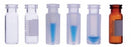 DWK Life Sciences Wheaton 11mm Clear Glass Snap Cap Vials - Clear Glass Snap Cap Vials, 11 mm Cap, 2 mL Capacity, Clear, with Marking Patch - 11-5200