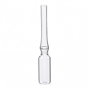 DWK Wheaton 10mL Clear Pre-Scored Ampule - Type 1 Borosilicate Glass Prescored Ampule, Clear, 2 mL - 176776