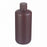 DWK Life Sciences Wheaton Starlin Amber Color Bottle - Starlin Narrow-Mouth Round HDPE Plastic Bottle with Attached Cap and No-Drip Pour Lip, Amber, 250 mL - 209128