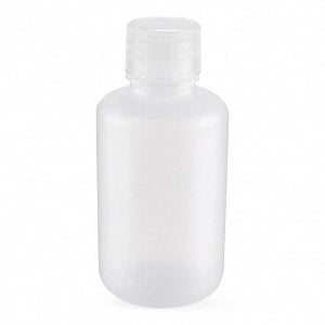 DWK Life Sciences Wheaton Starlin Natural Color Bottle - Starlin Wide-Mouth Round HDPE Plastic Bottle with Screw Top, Natural Color, 125 mL - 209547