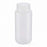 DWK Life Sciences Wheaton Starlin Natural Color Bottle - Starlin Wide-Mouth Round HDPE Plastic Bottle with Screw Top, Natural Color, 500 mL - 209549