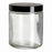 DWK Life Sciences Wheaton Type III Clear Bottle - JAR, SF CT, GLS, CL, W/BLK PHE CAP, PV LN, 8OZ - 216627