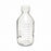 DWK Life Sciences Wheaton Clear Lab 45 Bottle - Lab 45 Wide-Mouth Round Safety-Coated Media Bottle with Cap, Clear, 1, 000 mL - 219940