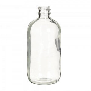 DWK Life Sciences Wheaton Type III Clear Bottle - BOTTLE, SAFTY COAT, GLASS, CLR, W/O CAP, 8OZ - 220724