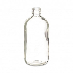 DWK Life Sciences Wheaton Type III Clear Bottle - BOTTLE, SAFTY COAT, GLASS, CLR, W/O CAP, 8OZ - 220724