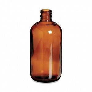 DWK Life Sciences Wheaton Amber Type III Bottle with No Cap - USP Type III Safety Coated Bottle, No Cap, Amber, 32 oz. - 220926