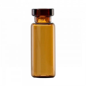 DWK Life Sciences Wheaton Amber Crimp Top Vial - Glass Standard Crimp Vial with 11 mm Closure, Amber, 1.5 mL - 223692