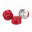 DWK Life Sciences Wheaton Clear out Aluminium 13mm Seal - Unlined Aluminum Seal, Center Disc Tear-Out, Red, 13 mm - 224182-06