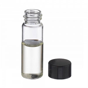 DWK Life Sciences Wheaton Clear Glass E-C Vial - Type I Borosilicate E-C Glass Vial with RBR-Lined Cap, Clear, GPI 13-425 Closure Size, 4.0 mL - 224722