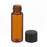 DWK Life Sciences Wheaton Amber Glass E-C Vial - E-C Glass Sample Vial, 8-425 Black Phenolic Cap with Rubber Liner, Amber, 2 mL - 224731