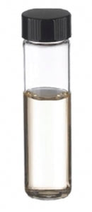 DWK Wheaton Lab File Clear Glass Sample Vials with Caps - VIAL, SAMPL, GL, CLR, S / T, LAB FL, RUB LN, 24ML - 224888