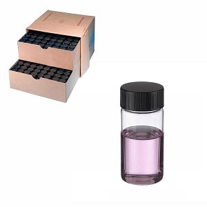 DWK Wheaton Lab File Clear Glass Sample Vials with Caps - VIAL, SAMPLE, LAB FILE, CLR, RUB LNR, 20ML - 225288
