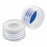 DWK Screw Caps for ABC Vial - CAP, PP, ABC, BLU PTFE / WHT SIL LINER, NAT - W225334A-04