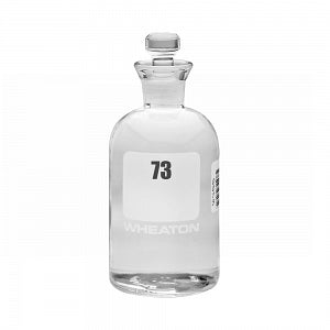 DWK Life Sciences Wheaton Glass BOD Bottle Robotic Stopper - BOD Clear Glass Bottle with Glass Robotic Stopper, 300 mL, Numbered 73-96 - 227497-04