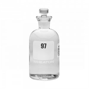 DWK Life Sciences Wheaton Glass BOD Bottle Robotic Stopper - BOD Clear Glass Bottle with Glass Robotic Stopper, 300 mL, Numbered 97-120 - 227497-05