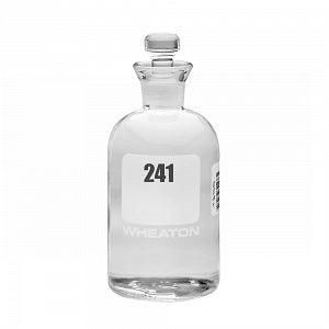 DWK Life Sciences Wheaton Glass BOD Bottle Robotic Stopper - BOD Clear Glass Bottle with Glass Robotic Stopper, 300 mL, Numbered 241-264 - 227497-11