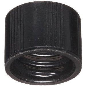 DWK Life Sciences Wheaton Phenolic Cap with Rubber Liner - Phenolic Screw-On Cap with Rubber Liner, Black, Cap Closure Size 8-425 - 240206