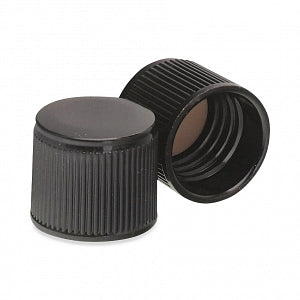DWK Life Sciences Wheaton Phenolic PTFE Liner Cap - Phenolic Screw-On Cap with PTFE/14B Rubber Liner, Black, Cap Closure Size 15-415 - 240463