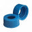 DWK Life Sciences Wheaton Open Top Unlined Cap - Screw-On Polypropylene Open-Top Cap, Unlined, Cap Closure 20-400, Blue - 240716-04