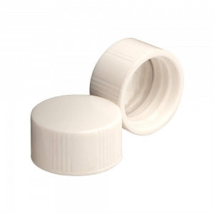 DWK Life Sciences Wheaton Urea White Cap - White Urea Cap with Metal Foil Liner, 15-425 Neck Finish - 241009