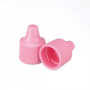 DWK Life Sciences Wheaton 15-415 PP Dropper Tip Caps - Polypropylene Dropper-Tip Cap, Size 15-415, Pink - 242511