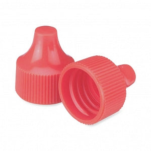 DWK Life Sciences Wheaton 20-410 PP Dropper Tip Caps - Polypropylene Dropper-Tip Cap, Size 20-410, Orange - 242523