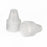 DWK Life Sciences Wheaton 13-425 PP Dropper Tip Caps - Polypropylene Dropper-Tip Cap, Size 13-425, Natural - 242531-01