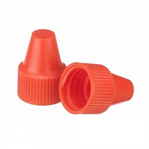 DWK Life Sciences Wheaton 13-425 PP Dropper Tip Caps - Polypropylene Dropper-Tip Cap, Size 13-425, Orange - 242533