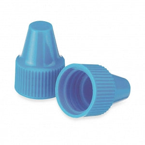 DWK Life Sciences Wheaton 13-425 PP Dropper Tip Caps - Polypropylene Dropper-Tip Cap, Size 13-425, Blue - 242534