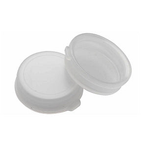 DWK Life Sciences Wheaton Snap PE NAT Cap - E-Z Vial Natural Color Polyethylene, Snap Caps with Red Polyethylene Septa Liner, 11 mm - 242612