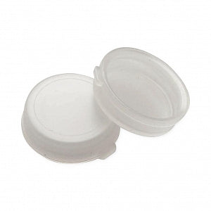 DWK Life Sciences Wheaton Snap PE NAT Cap - E-Z Vial Natural Color Polyethylene, Snap Caps with Red Polyethylene Septa Liner, 11 mm - 242612