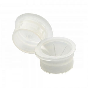 DWK Life Sciences Wheaton Snap PE NAT Cap - E-Z Vial Conical Low-Density Polyethylene Snap Plug Cap, 15 mm - 242815
