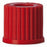 Wheaton Duran Bottle Screw Caps with Aperture - CAP, SCREW, PBT, RED, W/APERTURE, GL14 - 292270508