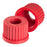 Wheaton Duran Bottle Screw Caps with Aperture - CAP, SCREW, PBT, RED, W/APERTURE, GL25 - 292270902