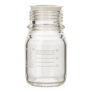 Wheaton Duran Pure Clear Bottles - BOTTLE, DURAN PURE, GLASS, CLEAR, GL45, 100ML - 818012406