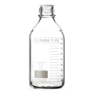 Wheaton Duran Pure Clear Bottles - BOTTLE, DURAN PURE, GLASS, CLEAR, GL45, 250ML - 818013608