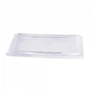 DWK Staining Dish for Slide Racks - Soda Lime Glass Type III Staining Dish Cover Only, Clear, 121 mm L x 90 mm W" - 900302