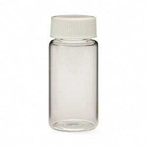 DWK Life Sciences Wheaton LS Vial - 20 mL Glass Liquid Scintillation Vial, Attached 22-400 Polypropylene Cap with Foamed Polyethylene Liner - 986540