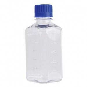 DWK Life Sciences Wheaton PETG Square media Bottle - Square PETG Sterile Media Bottle, 500 mL - WPBGC0500SB