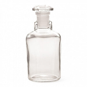 DWK Wheaton 50 mL Dropping Bottle with Ground Stopper - BOTTLE, DROPPING, W/STOPPER, GLS, CLR, 50ML - W211734