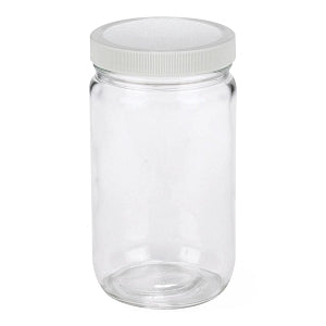 DWK Life Sciences Wheaton Type III Sterile Jar with Liner - JAR, GLS, TYPEIII, CLEAR, PP / PTFE LN, ST, 32OZ - W216912