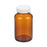 DWK Amber WM Type III Bottle - Type III Round Wide-Mouth Packer Bottle, Glass, Amber, 4 oz. - W216941