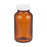DWK Life Sciences Wheaton Amber WM PP / PTFE Bottle - Wide Mouth Packer Bottle, White Polypropylene Cap with PTFE-Faced Foamed Polyethylene Liner, Amber, 8 oz. - W216948