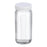 DWK Clear WM Type III Bottle - BOTTLE, GLS, CLR, RND, WH CAP, PTFE-PE LN, 8OZ - W217003